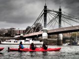 Kayaking on the Thames in London